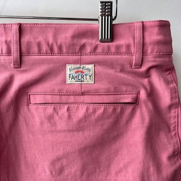 Faherty Men All day shorts , pink, Size 35 B168 - Picture 8 of 12